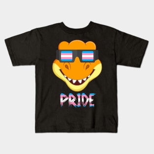 T-Rex Transgender Flag Lgbt Kids T-Shirt